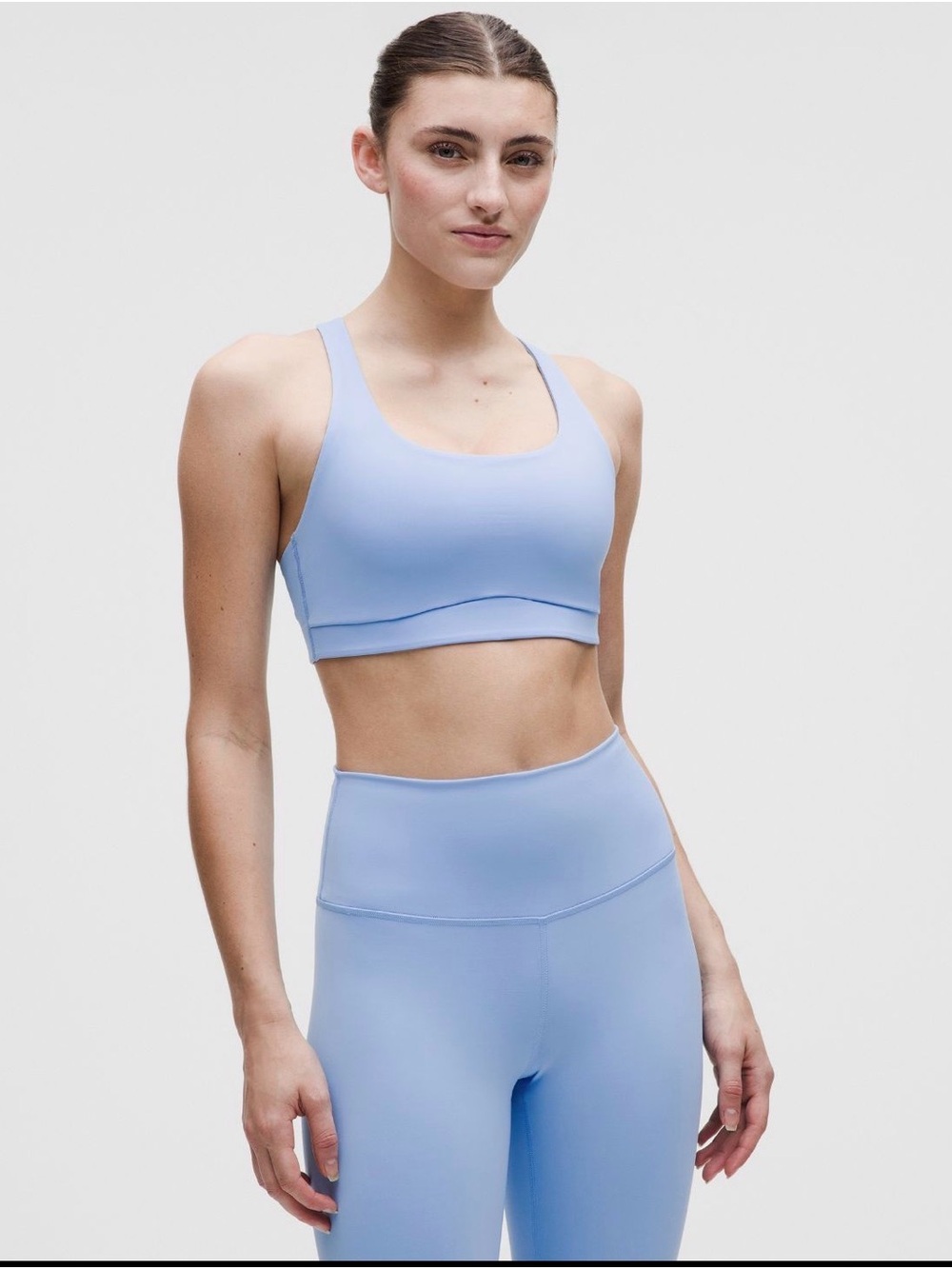 Lululemon Energy Bra Medium Support | Size 10 B-D | Blue Sinatra